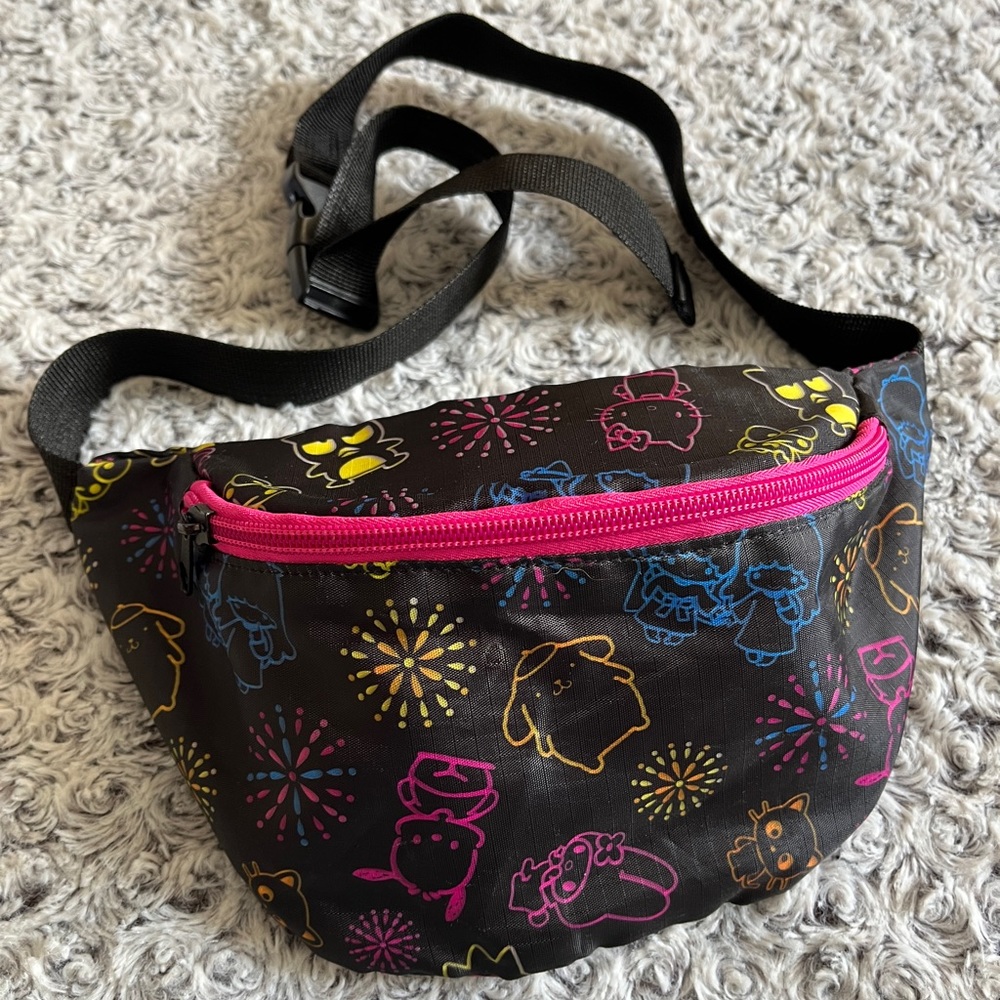 Sanrio Hello Kitty Badtz Maru Waist Bag Fanny Pack Belt Lootcrate Purse Kawaii +